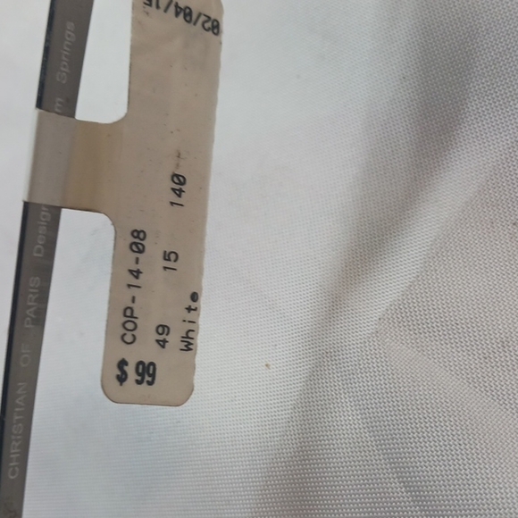 NWT WOMEN'S CHRISTIAN EYEGLASS FRAMES COP-14-08 WHITE - Picture 3 of 3